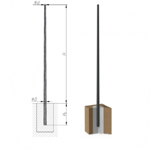 Опора СПГ-1300-9,0/11,5-02-ц