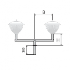 К51-0,7-0,7-0-5 кронштейн двухрожковый